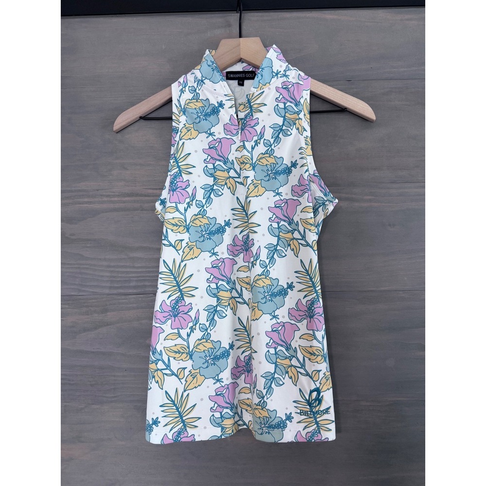 SWANNIES Women's Swannies Hurley Sleeveless Polo Size XS HIT‎ LOGO
